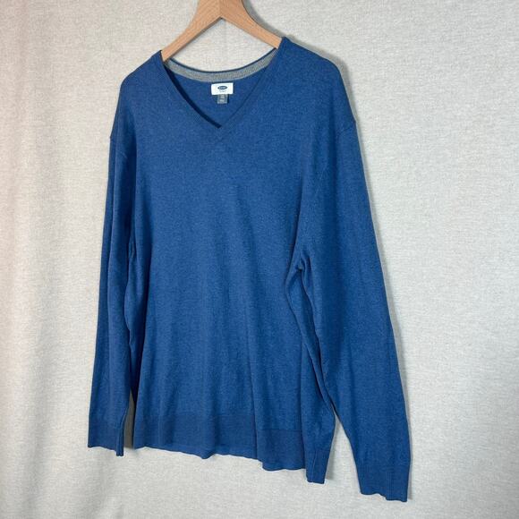 Old Navy Mens Vneck Sweater Size XXL Preppy Vneck Church Dressy Office Career - Picture 2 of 8